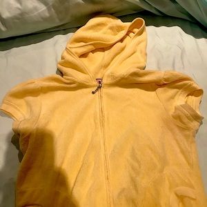 Golden Yellow Terry Cloth Juicy Couture Sweater Top